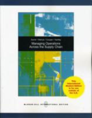 Managing Operations Across the Supply Chain 0071221190 Book Cover