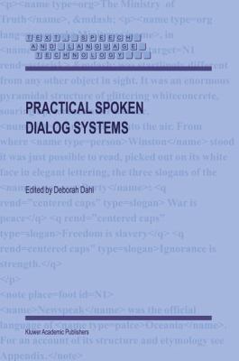 Practical Spoken Dialog Systems 1402026757 Book Cover