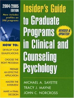 Insider's Guide to Graduate Programs in Clinica... 1572309784 Book Cover