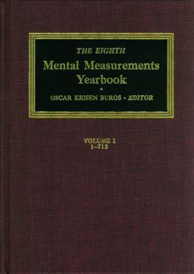 The Eighth Mental Measurements Yearbook (2 Volu... 0910674248 Book Cover