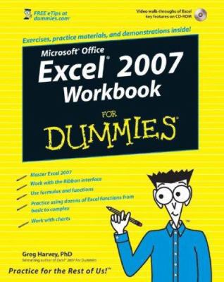 Excel 2007 Workbook for Dummies B002ECEGJI Book Cover