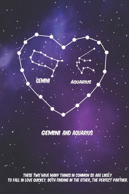 2020 The Astrology of Love between Gemini and Aquarius horoscope,love, relationship and compatibility: Lined Notebook / journal gift, 110 pages, 6x9 inches, matte finish cover