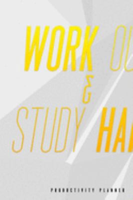 Work Out & Study Hard: Productivity Planner Man Notebook Journal Composition Blank Lined Diary Notepad 120 Pages Paperback White