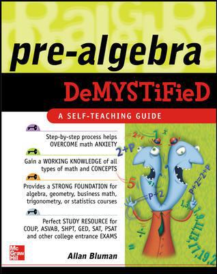 Pre-Algebra Demystified 0071439315 Book Cover