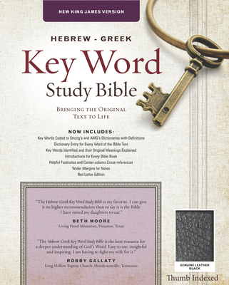 Hebrew Greek Key Word Study Bible-NKJV 1617159891 Book Cover