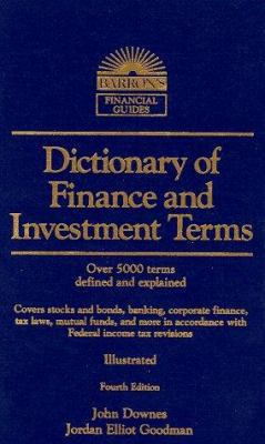 Dictionary of Finance and Investment Terms 0812090357 Book Cover