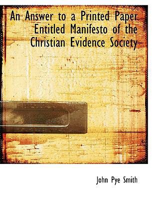 An Answer to a Printed Paper Entitled Manifesto... [Large Print] 1116310678 Book Cover