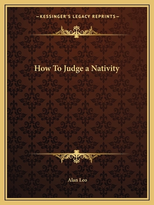 How To Judge a Nativity 1162586168 Book Cover