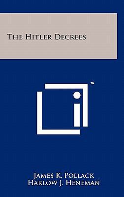 The Hitler Decrees 125804854X Book Cover