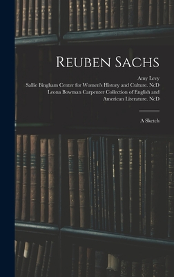 Reuben Sachs: a Sketch 1013971620 Book Cover