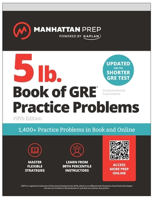 5 lb. Book of GRE Practice Problems: 1,400+ Pra... 1506295304 Book Cover