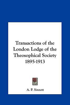 Transactions of the London Lodge of the Theosop... 1161364536 Book Cover