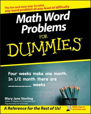 Math Word Problems for Dummies 0470146605 Book Cover