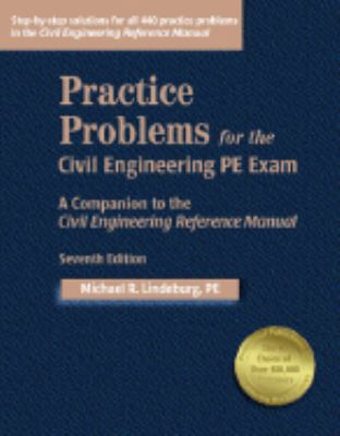 Practice Problems for the Civil Engineering PE ... 188857741X Book Cover