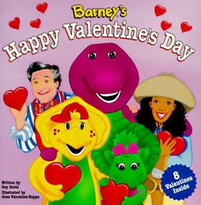 Barney's Happy Valentine's Day [With 8 Valentines] 157064294X Book Cover