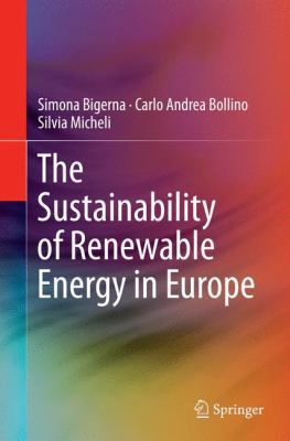 The Sustainability of Renewable Energy in Europe 3319361961 Book Cover