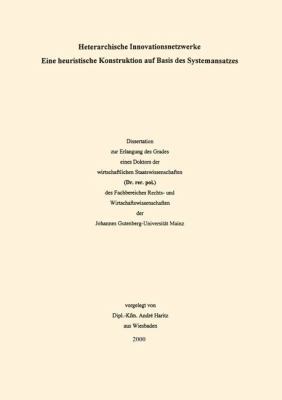 Innovationsnetzwerke: Ein Systemorientierter An... [German] 382447185X Book Cover