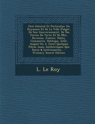 Etat General Et Particulier Du Royaume Et de La... [French] 1294126180 Book Cover
