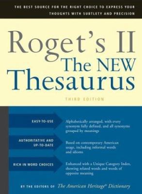 Roget's II the New Thesaurus, Third Edition B005MWK5C4 Book Cover