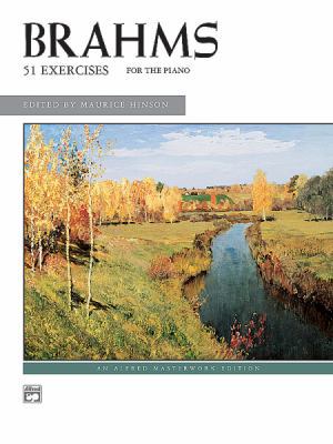 Brahms: 51 Exercises for Piano (Alfred Masterwo... 0739009346 Book Cover