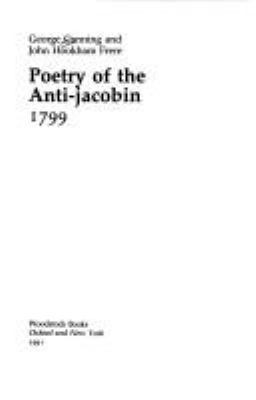 Poetry of the Anti-Jacobin (Revolution and Roma... 1854770675 Book Cover
