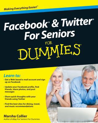 Facebook & Twitter for Seniors for Dummies [Large Print] 1410434079 Book Cover