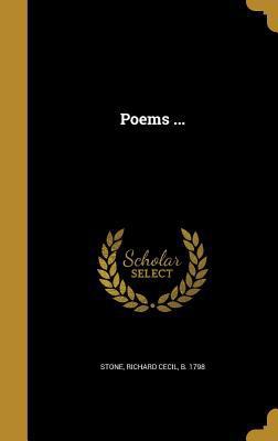 Poems ... 1372487530 Book Cover