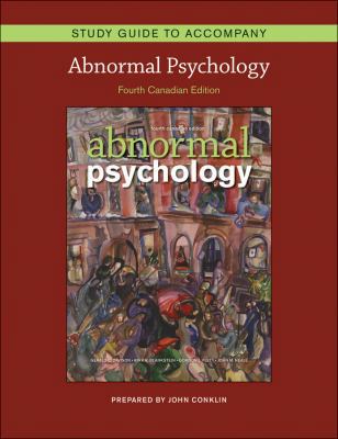 Study Guide to accompany Abnormal Psychology 0470161043 Book Cover
