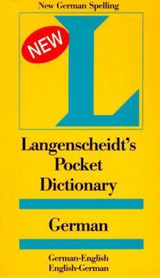 Langenscheidt's Pocket Dictionary German: Germa... 088729121X Book Cover