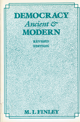 Democracy Ancient and Modern 0813511275 Book Cover