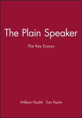 Plain Speaker 0631210571 Book Cover