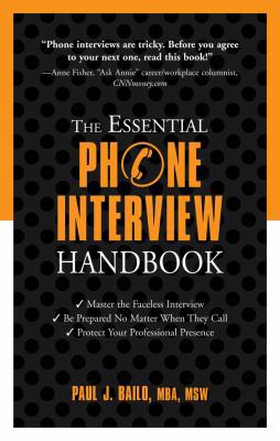 The Essential Phone Interview Handbook 1601631545 Book Cover