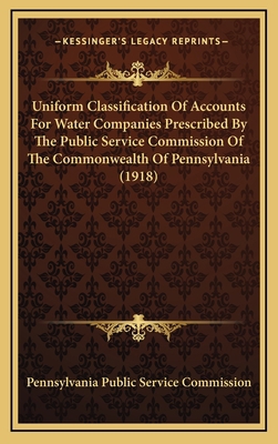 Uniform Classification Of Accounts For Water Co... 116706271X Book Cover