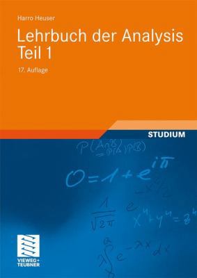 Lehrbuch Der Analysis. Teil 1 [German] 383480777X Book Cover