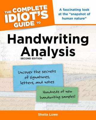 The Complete Idiot's Guide to Handwriting Analy... 159257601X Book Cover