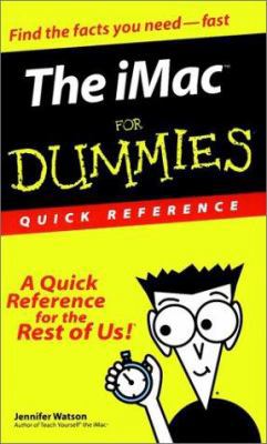 The iMac For Dummies? Quick Reference 0764507184 Book Cover
