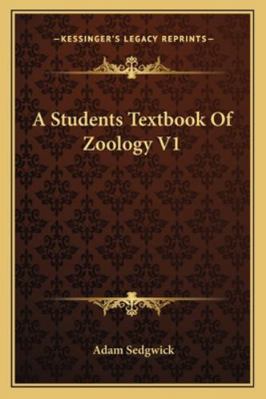 A Students Textbook Of Zoology V1 1163309915 Book Cover
