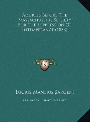 Address Before The Massachusetts Society For Th... 1169609554 Book Cover