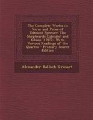 The Complete Works in Verse and Prose of Edmund... 1295018012 Book Cover