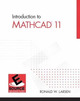 Intro to MathCAD 11 0130081779 Book Cover