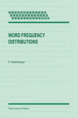 Word Frequency Distributions 0792370171 Book Cover