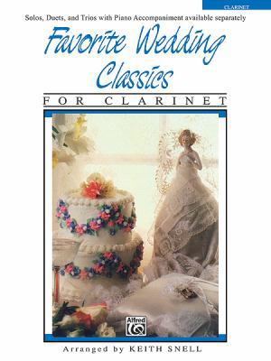 Favorite Wedding Classics: Clarinet 0769230946 Book Cover