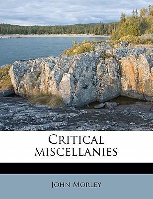 Critical Miscellanies Volume 1 1176275100 Book Cover