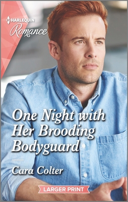 One Night with Her Brooding Bodyguard [Large Print] 1335556443 Book Cover