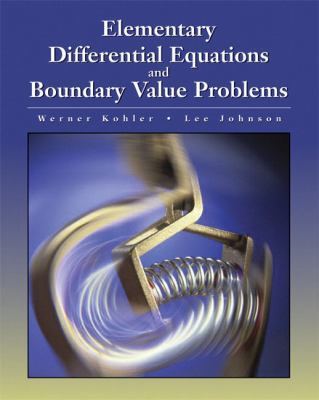 Elementary Differential Equations With Boundary... 0321121643 Book Cover