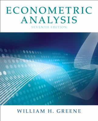 Econometric Analysis (7th Edition) 0131395386 Book Cover