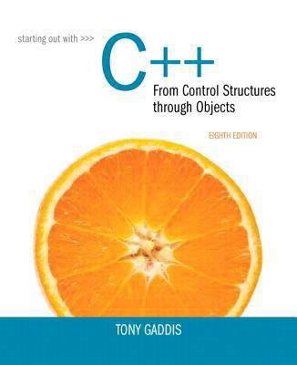 Starting Out with C++ from Control Structures t... 0133769399 Book Cover