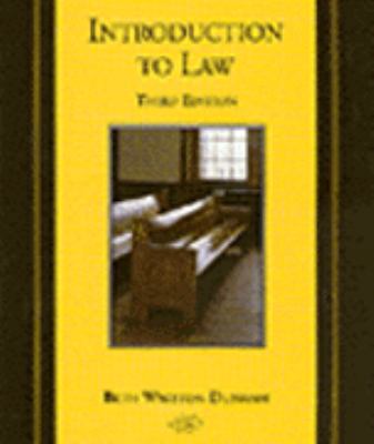 Introduction to Law 0314129383 Book Cover