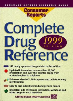 Complete Drug Reference: 1999 (Consumer Drug Re... 0890439079 Book Cover