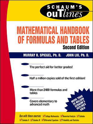 Schaum's Mathematical Handbook of Formulas and ... 0070382034 Book Cover